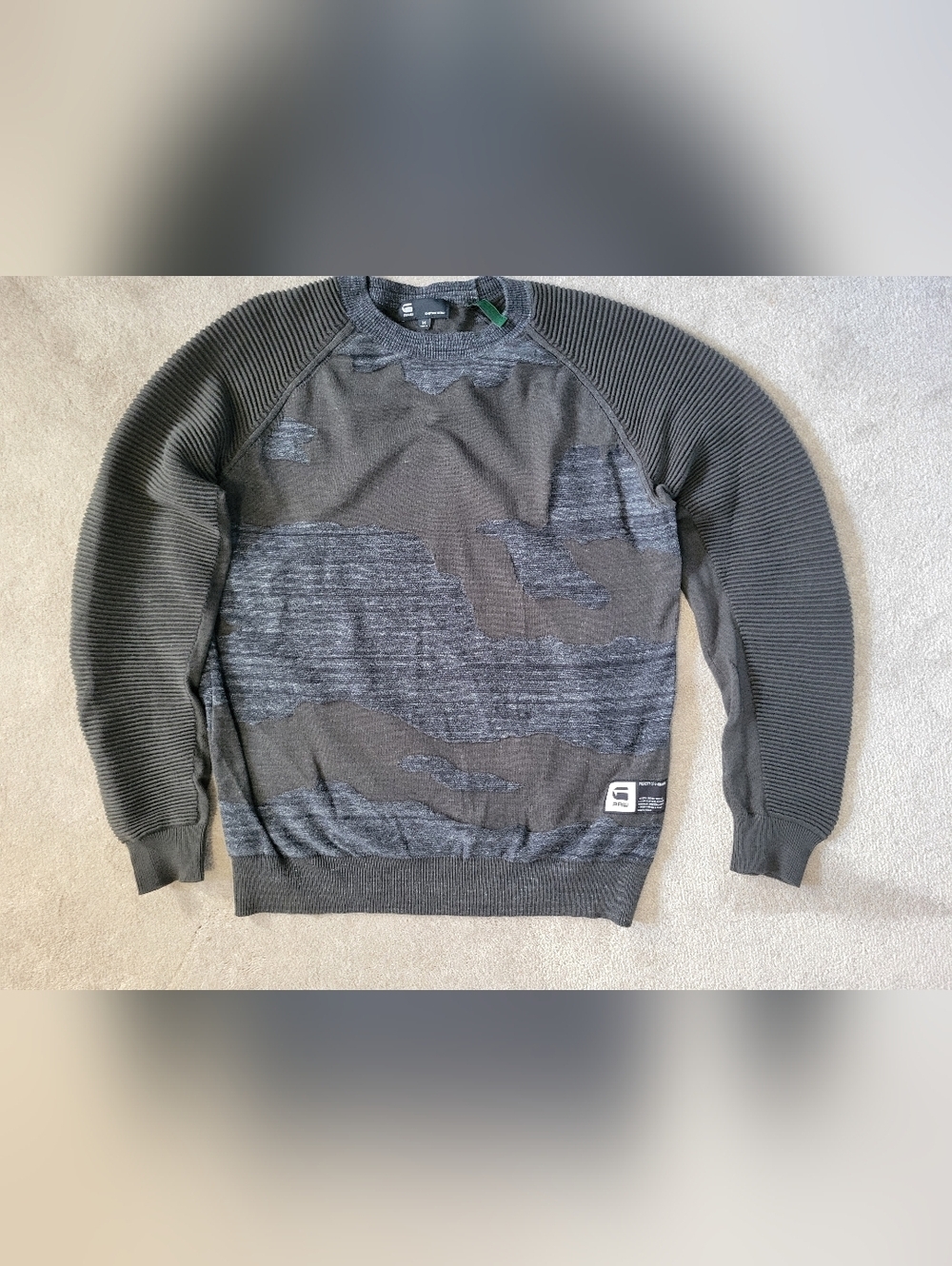 G-Star Raw Men's Desert Camo Knit Sweater M
